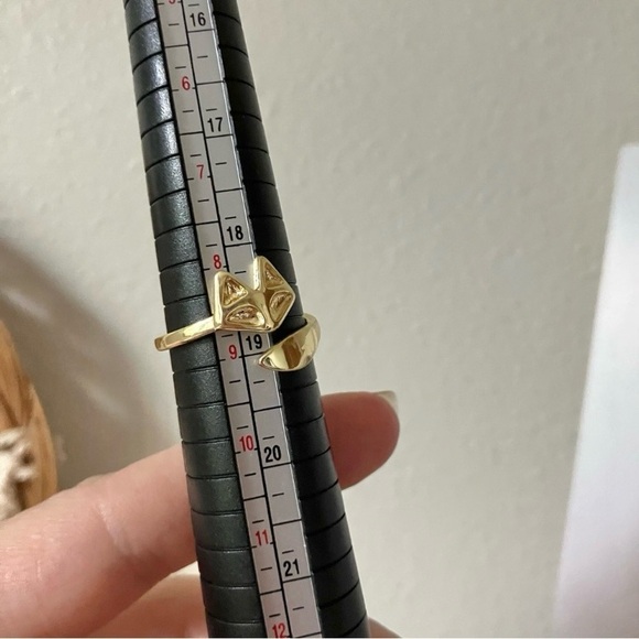 Fox Gold Wrap Ring Band Minimal Animal Femme Classic Jewelry - Picture 9 of 12